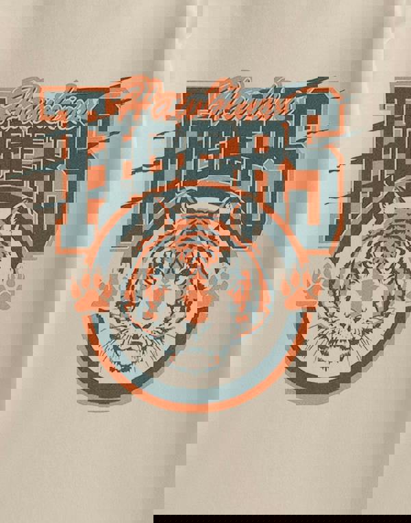 Stranger Things Unisex Kids Beige Hawkins Tigers Short Sleeved T-Shirt