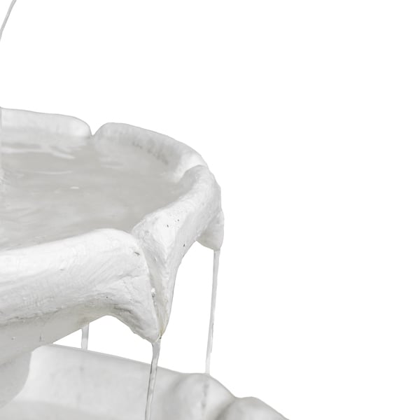 Homeology Aruna Elegant 3-Tier Outdoor Water Fountain Self-Contained Stunning Garden Feature with Cascading Waterfall