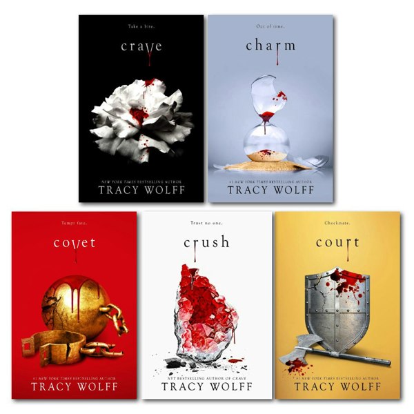 Crave Series 6 Book Set By Tracy Wolff (Crave, Crush, Covet, Court, Charm, Cherish)