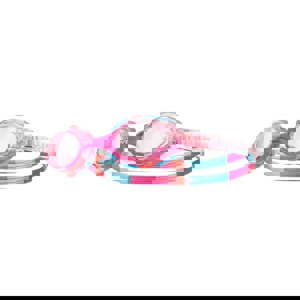 Tyr Swimples Tie Dye junior goggles in pink blue with clear lenses head strap