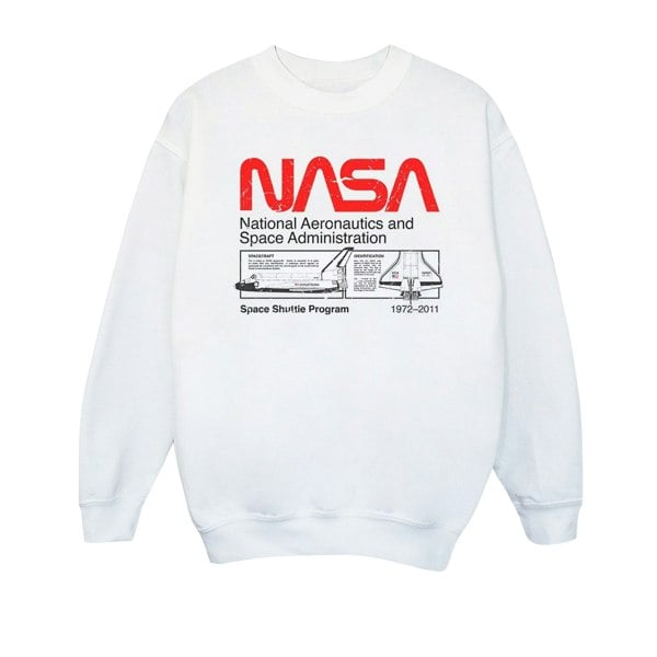 NASA Boys Space Shuttle Sweatshirt - White