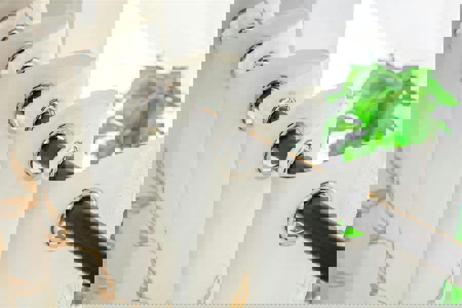 Luxury Living Leaf Embroidered Tulle Voile Curtains Ring Top