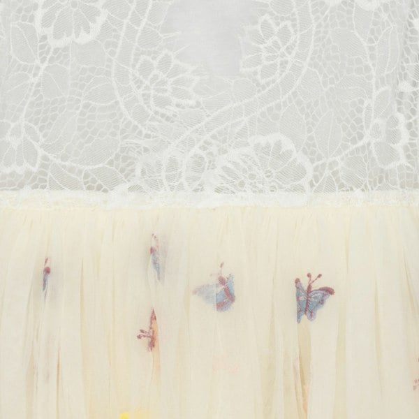 Butterfly pattern on a textured white and beige background