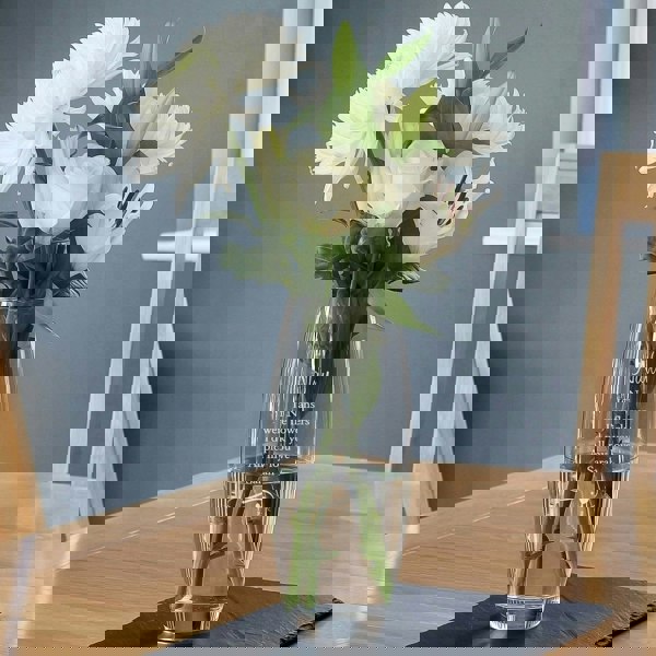 Personalised Memento Company Personalised Swirls & Hearts Bullet Vase