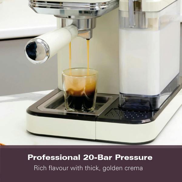 Hamilton Beach BaristaPro+ Touch 8-in-1 Espresso Machine Cream