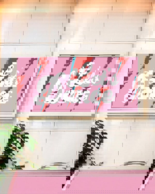 Wall Art Framed Print - Let's Dance Bowie-Inspired Retro Design