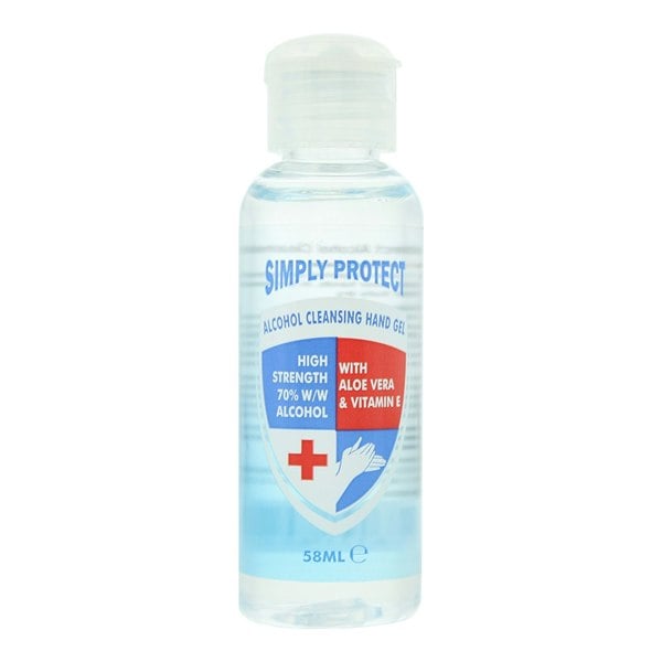 Simply Protect Alcohol Cleansing Hand Gel 58ml