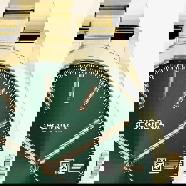 Sekonda Taylor Gold Plated Green Dial Watch 1996