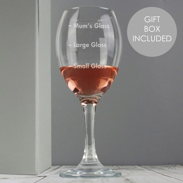 Personalised Memento Company Personalised Measures Wine Glass