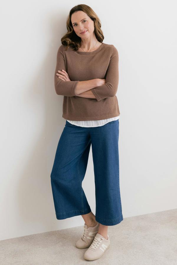 Lily & Me Olive Shirt Jumper Mocha