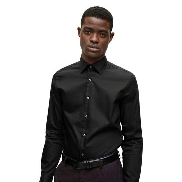 Boss Mens Long-Sleeved Shirt - Black - 