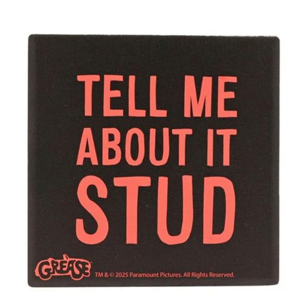 Widdop & Co Fandomania Grease "Tell Me About, It, Stud" Coaster Black