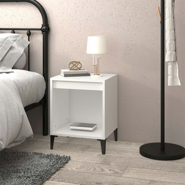 Berkfield Bedside Cabinet White 40x35x50 cm