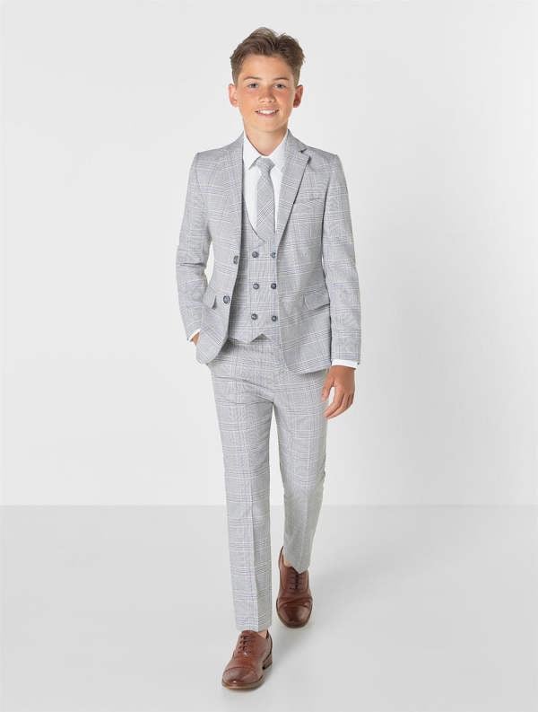 Boys grey wedding suit