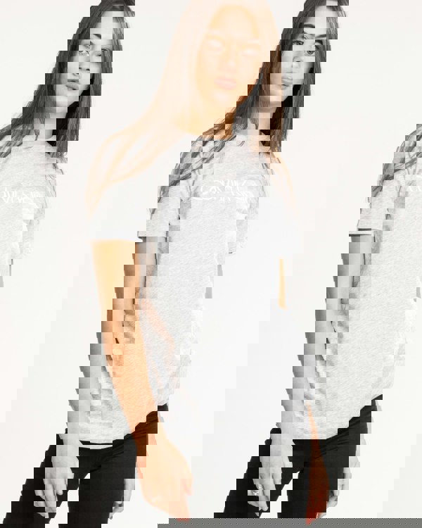 Calvin Klein Core Logo Womens Crew Neck - Light Grey Heather