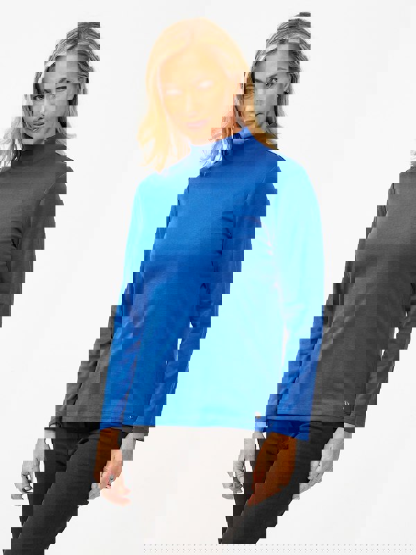 PennyPlain Royal Blue High Neck Top