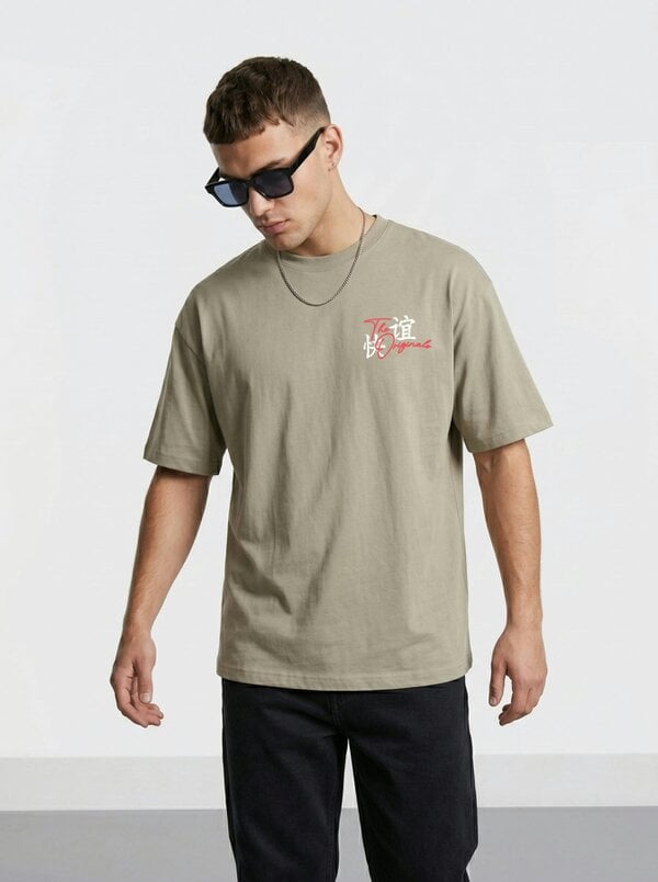 London Attitude Tokyo Dragon Premium Organic Cotton Relaxed Fit T-Shirt