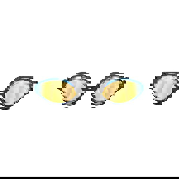 Arena Airspeed mirror swim goggle with gold-tinted lenses