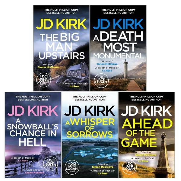 DCI Logan Crime Thrillers Books 6-10 Collection Set by JD Kirk