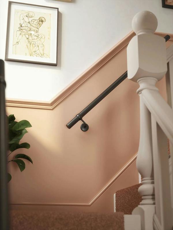 Handrails Direct Kineton Matt Black Straight Flight Handrail