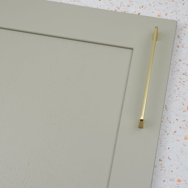 Handle & Home 160mm Brushed Brass Squared D Handle