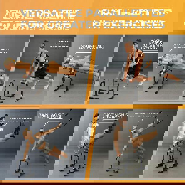 Centra Parallel Dip Bar Station Gym Parallettes Workout Crossfit Calisthenics