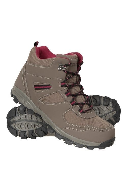 Mountain Warehouse Women's Mcleod Wide Fit Walking Boots - Light Brown