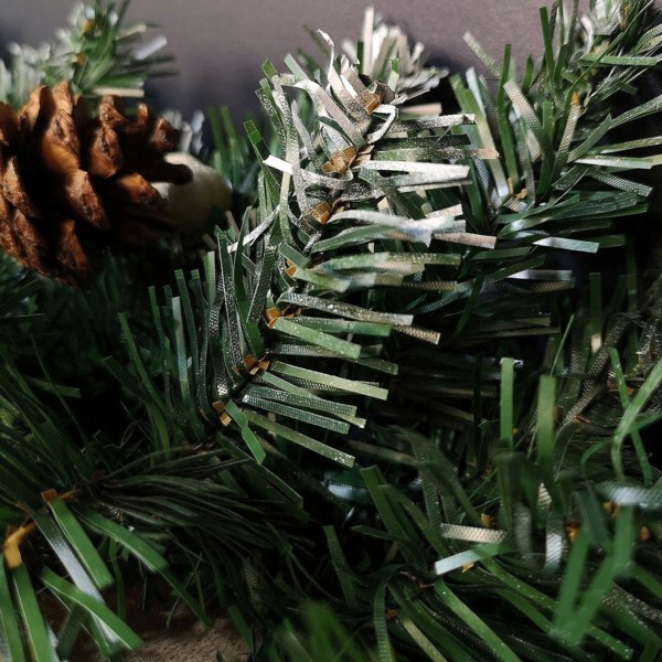 Samuel Alexander Premier 270cm (9ft) Christmas Garland Decoration Snow Tips White Berries & Cones