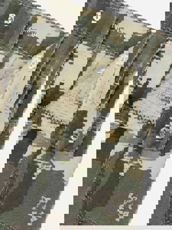 DL1961 Girls Jenny Camouflage Skirt in Green