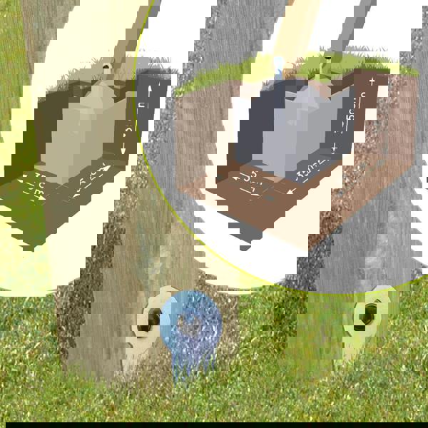 Soulet Pierre Infant & Child Triple Wooden Swing Set