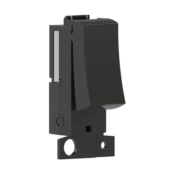 ENER-J 1 Gang Wireless Kinetic Switch, CLICK Minigrid Style, Black Body (PRO Series)