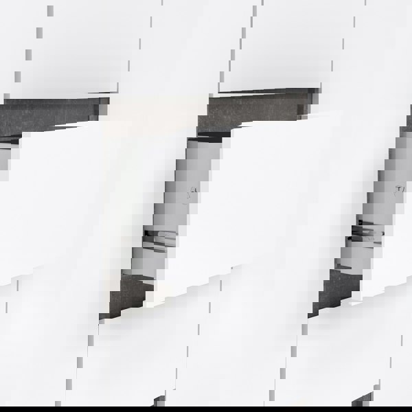 Furniture To Go Naia Sideboard 4 Drawers 2 Doors in Concrete and White High Gloss