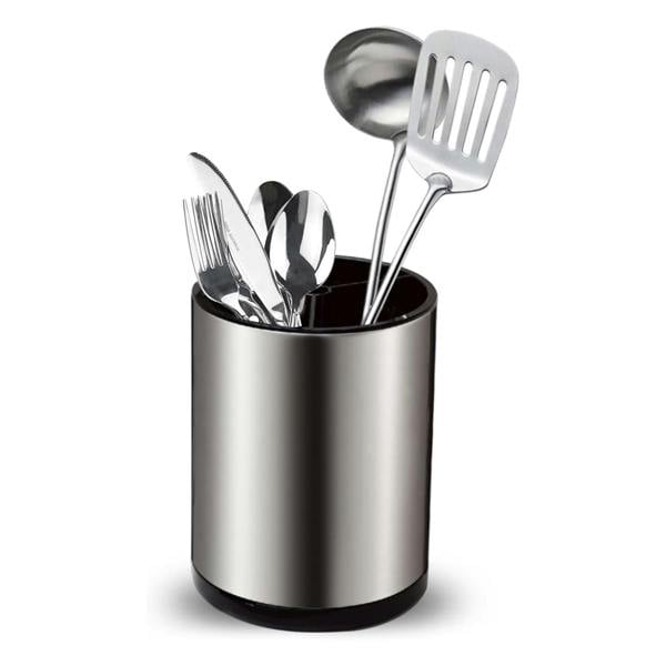 Top 3 Deluxe Stainless Steel Rotating Cutlery Utensil Organiser