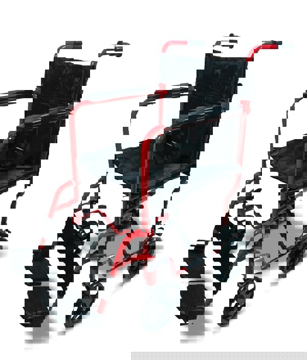 Aidapt Aluminium Compact Transport Wheelchair Red