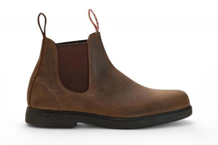 Rossi Boots Rossi 607 Booma Rustic Brown Leather Chelsea Boots
