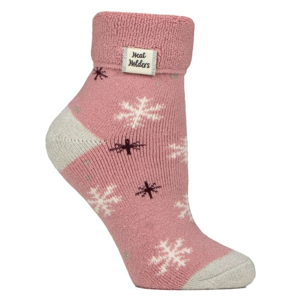 Heat Holders Cozy Turn-Over Cuff Lounge Socks | Warm Winter Socks for Women