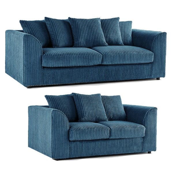 Furnishings For Less Luxor Full Jumbo 3 + 2 Seater Sofa Set - Scatter Back