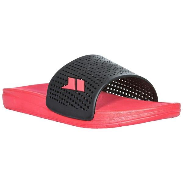Trespass Mens Cusp Perforated Flatform Sliders - Black - 