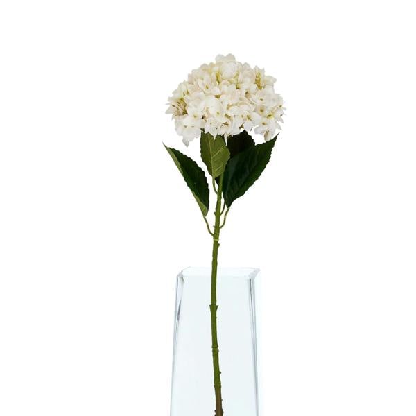 Hill Interiors Hydrangea Artificial Flower - White - 