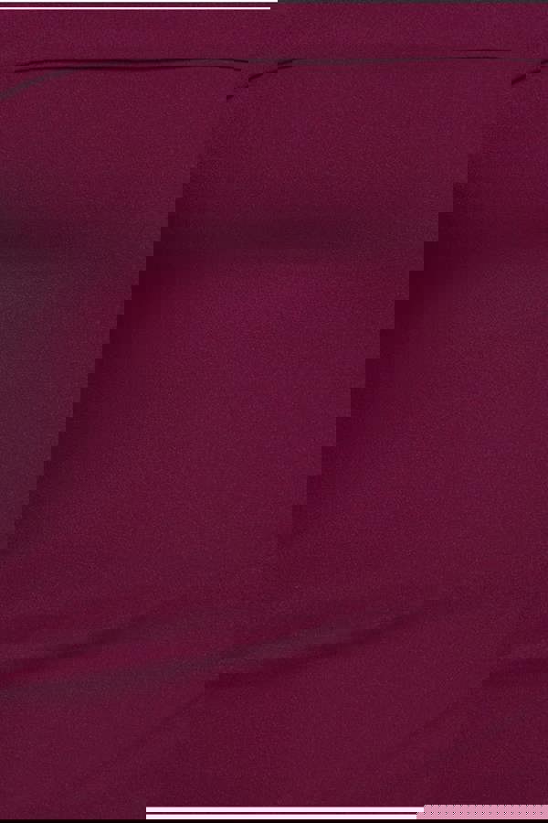 Off The Shoulder Pleated Waist Maxi Dress - Berry DR2594