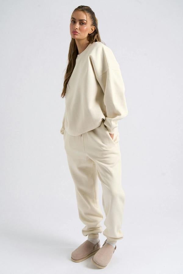 Urban Bliss Cream Cuffed Jogger