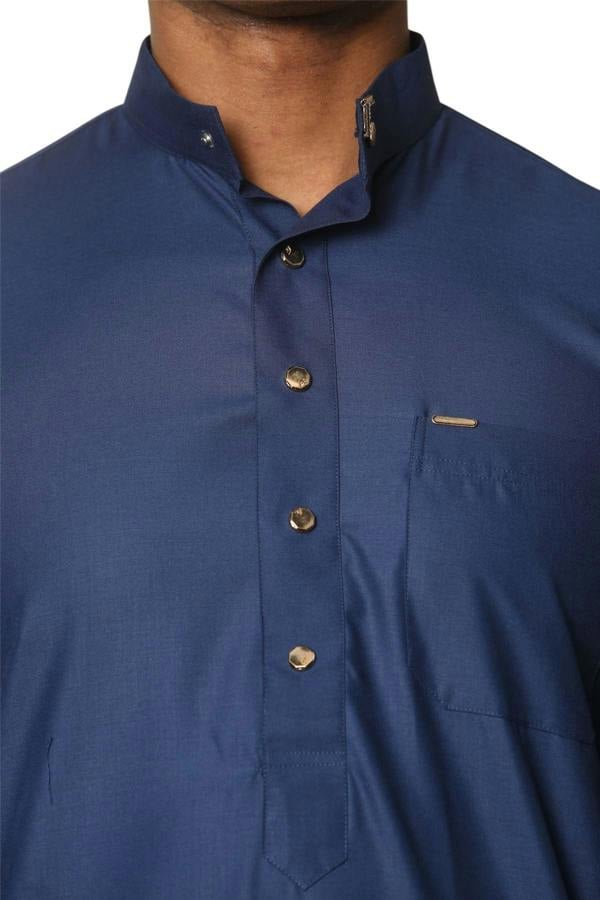 Infinity Leather Men's Thobe Arab Saudi Emirati Islamic Clothing Jubba Robe