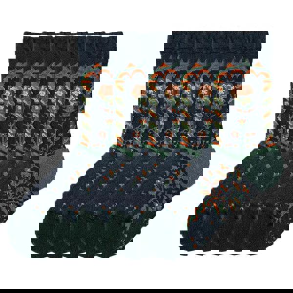 Anyfootwear 5 Pairs Size 5-9 Fashion Long Sock Cartoon Personalized Creative Lion and Woman Print For Men Woman Foot Cold Winter Warm