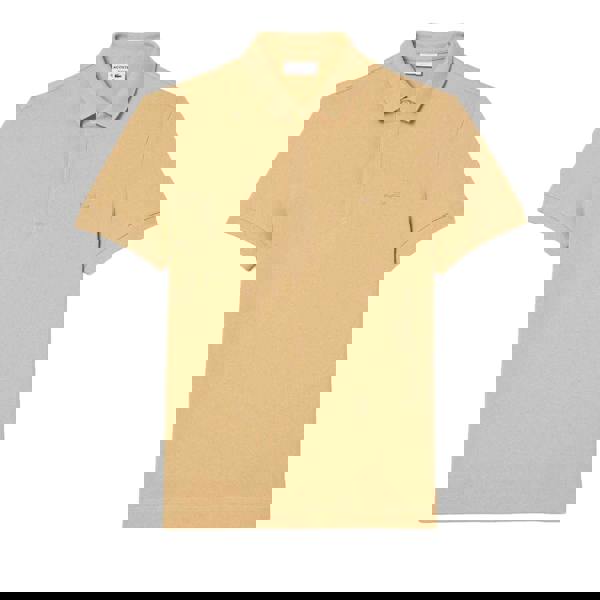Lacoste Mens Paris Piqué Stretch Regular Polo Shirt - Beige - 