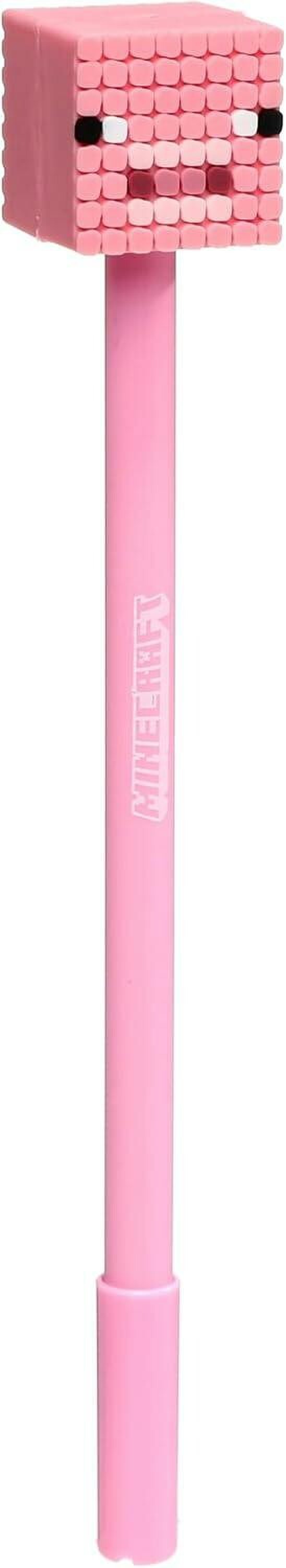 Puckator Minecraft Fine Tip Black Pens Silicone Toppers Set of 8