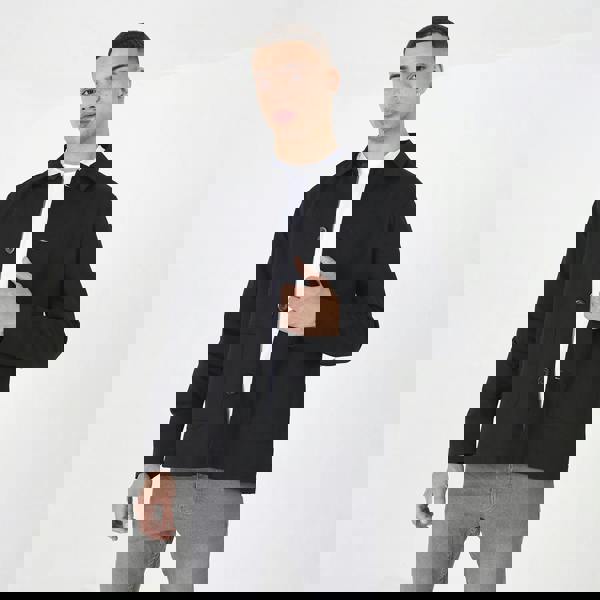 Brave Soul Black Patch Pocket Coach Jacket - Black Image 1