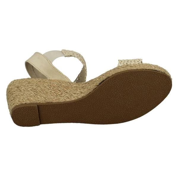 Savannah Womens Savannah Slip On Wedge Heeled Sandal F2303