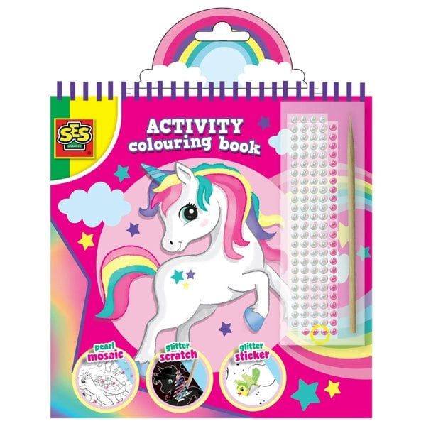 SES Creative Activity colouring book glitter 3 in 1