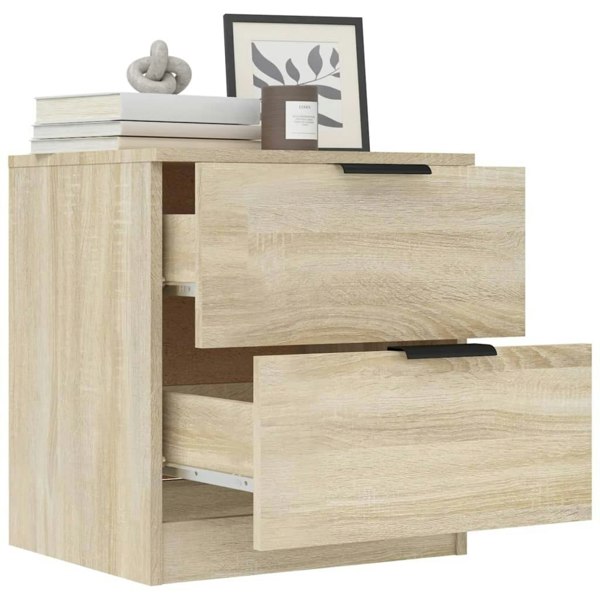 Berkfield Bedside Cabinets 2 pcs Sonoma Oak Engineered Wood