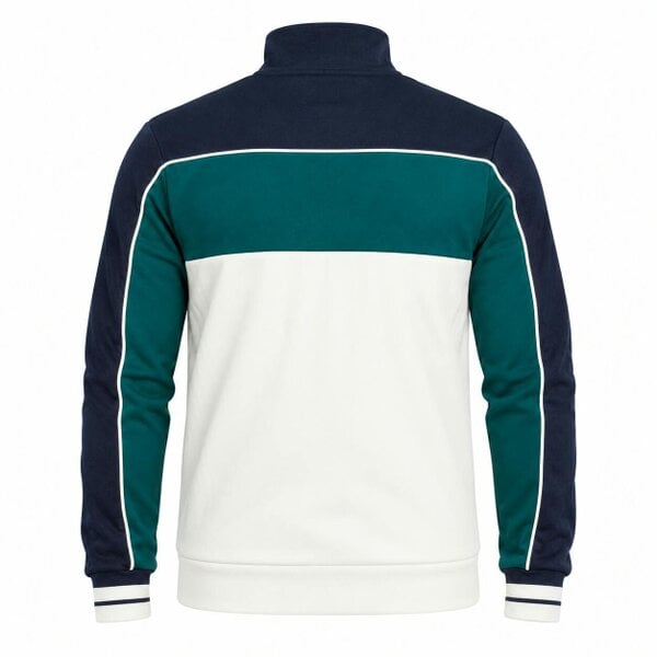 Sergio Tacchini Spiga Track Top Jacket Maritime Blue/Deep Teal/Gardenia